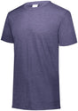 Augusta Sportswear Youth Tri - Blend Tee 3066 NAVY HEATHER S
