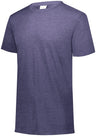 Augusta Sportswear Youth Tri - Blend Tee 3066 NAVY HEATHER S