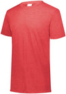 Augusta Sportswear Youth Tri - Blend Tee 3066 RED HEATHER S