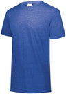 Augusta Sportswear Youth Tri - Blend Tee 3066 ROYAL HEATHER S
