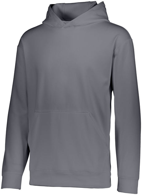 Augusta Sportswear Youth Wicking Fleece Hoodie 5506 GRAPHITE S