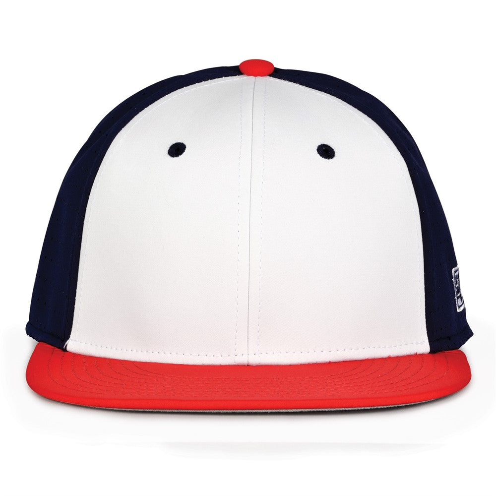 The Game GB998 Perforated GameChanger Baseball Hat | Wholesale Pro Shape Flat Bill Caps