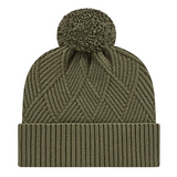 Cap America iK8554 Premium Diagonal Weave Knit Cap with Cuff