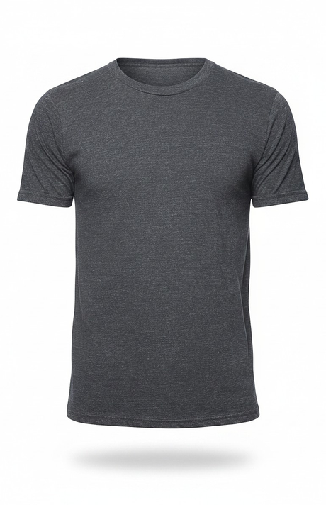 Royal Apparel B2001 Basic Supply Co. Unisex Short Sleeve 4.4 oz Blend Jersey Tee - Heather Dark Grey