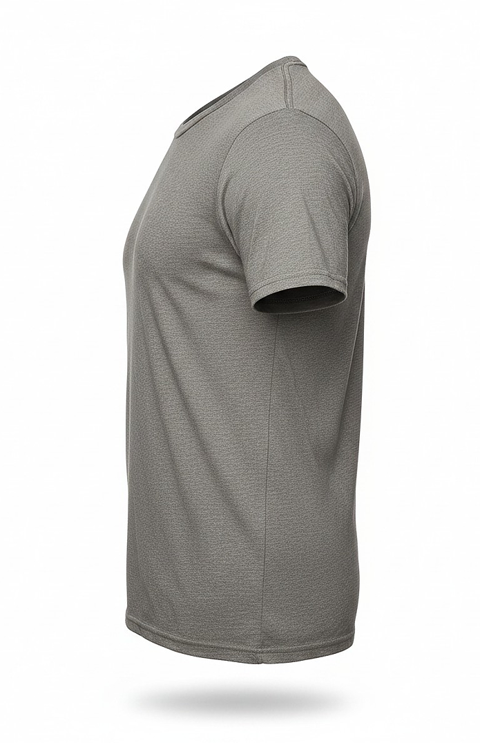 Royal Apparel B2001 Basic Supply Co. Unisex Short Sleeve 4.4 oz Blend Jersey Tee - Heather Light Grey