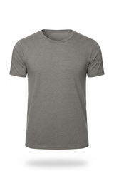 Royal Apparel B2001 Basic Supply Co. Unisex Short Sleeve 4.4 oz Blend Jersey Tee - Heather Light Grey