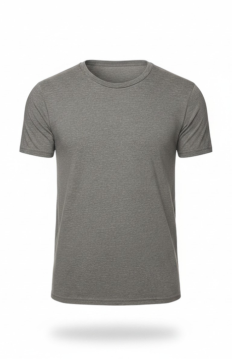 Royal Apparel B2001 Basic Supply Co. Unisex Short Sleeve 4.4 oz Blend Jersey Tee - Heather Light Grey