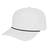Joe's USA J356 Laser-Cut Perforated Cap with Rope