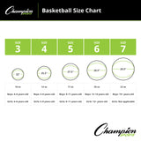 SIZE 7 RUBBER BASKETBALL ORANGE