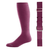 Baseball Socks & Belt Combo Set ( All Sizes & Colors Available) Maroon Youth Accessories