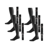 Baseball Socks & Belt Combo Set Bulk Packs of 3, 6, or 12 3 Black