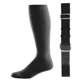 Baseball Socks & Belt Combo Set Bulk Packs of 3, 6, or 12 3 Black