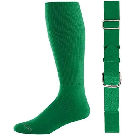 Baseball Socks & Belt Combo Set Bulk Packs of 3, 6, or 12 3 Kelly