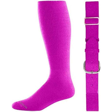 Baseball Socks & Belt Combo Set Bulk Packs of 3, 6, or 12 3 Pink