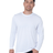 Bayside 5360 Unisex USA - Made Performance Long Sleeve T-Shirt White S Long Sleeve T-Shirts