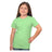 Bayside Girls' Princess T-Shirt - Bayside 37100 Heather Blondie Blue XS Short Sleeve T-Shirts
