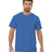 Bayside Men's Garment Dyed Crew T-Shirt - Bayside 9515 Flo Blue S Short Sleeve T-Shirts