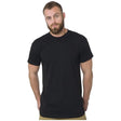 Bayside Men's Tall USA - Made T-Shirt - Bayside 5200 Black LT Short Sleeve T-Shirts