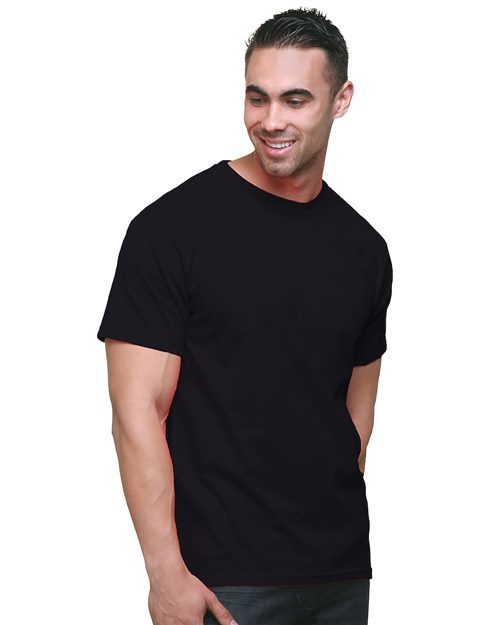 Bayside Men's Union - Made Fine Jersey T-Shirt - Bayside 2925 Black S Short Sleeve T-Shirts