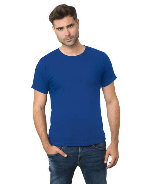 Bayside Men's Union - Made Fine Jersey T-Shirt - Bayside 2925 Royal S Short Sleeve T-Shirts
