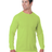 Bayside Men's USA - Made 50/50 Long Sleeve T-Shirt - Bayside 1715 Safety Green S Long Sleeve T-Shirts