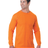 Bayside Men's USA - Made 50/50 Long Sleeve T-Shirt - Bayside 1715 Safety Orange S Long Sleeve T-Shirts