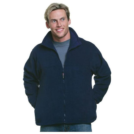 Bayside Men's USA - Made Full - Zip Fleece Jacket - Bayside 1130 Black 4XL Fleece Jackets