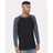 Bayside Men's USA - Made Heavyweight Waffle Knit Thermal Raglan T-Shirt - Bayside 8211 Black/ Dark Grey S Short Sleeve T-Shirts