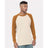 Bayside Men's USA - Made Heavyweight Waffle Knit Thermal Raglan T-Shirt - Bayside 8211 Cream/ Caramel Brown S Short Sleeve T-Shirts