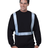 Bayside Men's USA - Made Hi - Visibility Crewneck Sweatshirt - Black - Bayside 3792 Black S Crewneck Sweatshirts