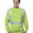 Bayside Men's USA - Made Hi - Visibility Crewneck Sweatshirt - Lime Green - Bayside 3792 Lime Green S Crewneck Sweatshirts
