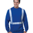 Bayside Men's USA - Made Hi - Visibility Crewneck Sweatshirt - Royal Blue - Bayside 3792 Royal Blue S Crewneck Sweatshirts