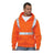 Bayside Men's USA - Made Hi - Visibility Full - Zip Hooded Sweatshirt - Bayside 3790 Bright Orange S Zip Hoodies