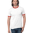 Bayside Men's USA - Made Ringer T-Shirt - Bayside 1800 White/ Red S Short Sleeve T-Shirts