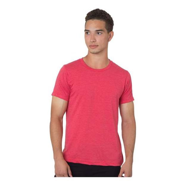Bayside Unisex 50/50 Fine Jersey T-Shirt - Bayside 9510 Heather Red XS Short Sleeve T-Shirts