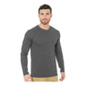 Bayside Unisex Fine Jersey Long Sleeve T-Shirt - Bayside 9550 Charcoal S Long Sleeve T-Shirts