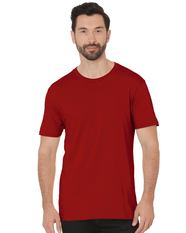 Bayside Unisex Fine Jersey T-Shirt - Cardinal - Bayside 9500 Cardinal S Short Sleeve T-Shirts