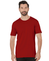 Bayside Unisex Fine Jersey T-Shirt - Cardinal - Bayside 9500 Cardinal S Short Sleeve T-Shirts
