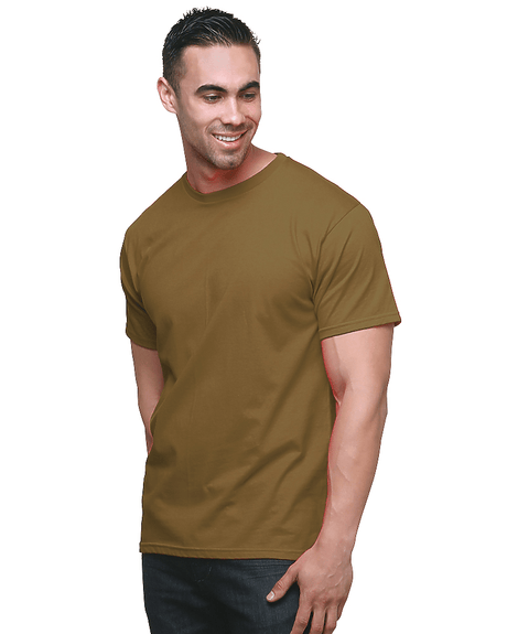 Bayside Unisex Fine Jersey T-Shirt - Coyote Brown - Bayside 9500 Coyote Brown XS Short Sleeve T-Shirts