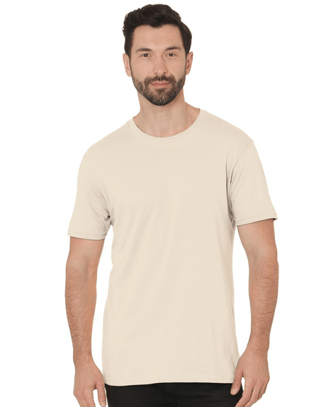 Bayside Unisex Fine Jersey T-Shirt - Cream - Bayside 9500 Cream XS Short Sleeve T-Shirts