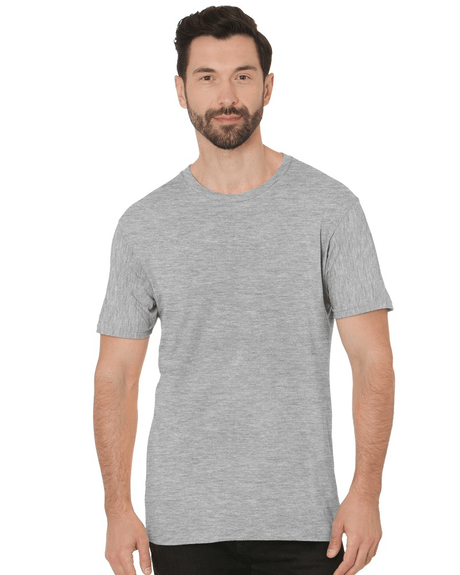 Bayside Unisex Fine Jersey T-Shirt - Dark Ash - Bayside 9500 Dark Ash XS Short Sleeve T-Shirts