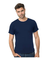 Bayside Unisex Fine Jersey T-Shirt - Navy - Bayside 9500 Navy XS Short Sleeve T-Shirts