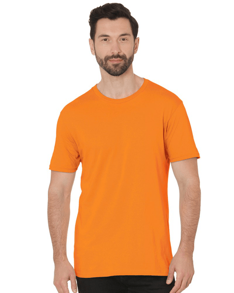 Bayside Unisex Fine Jersey T-Shirt - Orange - Bayside 9500 Orange S Short Sleeve T-Shirts