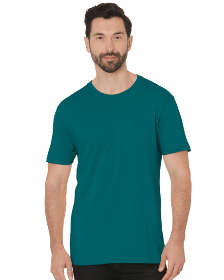 Bayside Unisex Fine Jersey T-Shirt - Teal - Bayside 9500 Teal S Short Sleeve T-Shirts