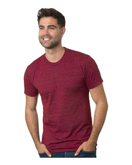 Bayside Unisex Triblend T-Shirt - Tri Burgundy - Bayside 9570 Tri Burgundy XS Short Sleeve T-Shirts