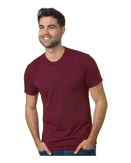 Bayside Unisex Triblend T-Shirt - Tri Cranberry - Bayside 9570 Tri Cranberry XS Short Sleeve T-Shirts
