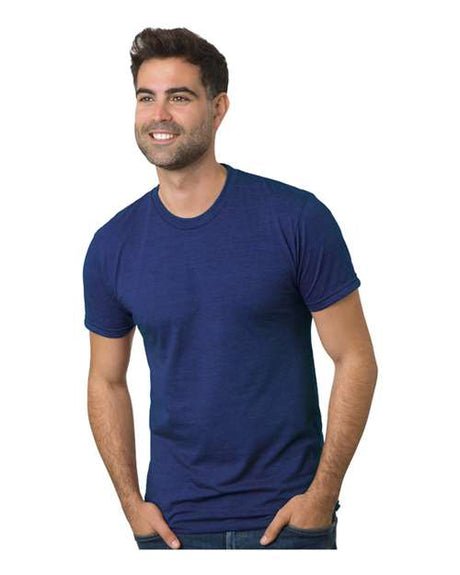 Bayside Unisex Triblend T-Shirt - Tri Denim - Bayside 9570 Tri Denim XS Short Sleeve T-Shirts