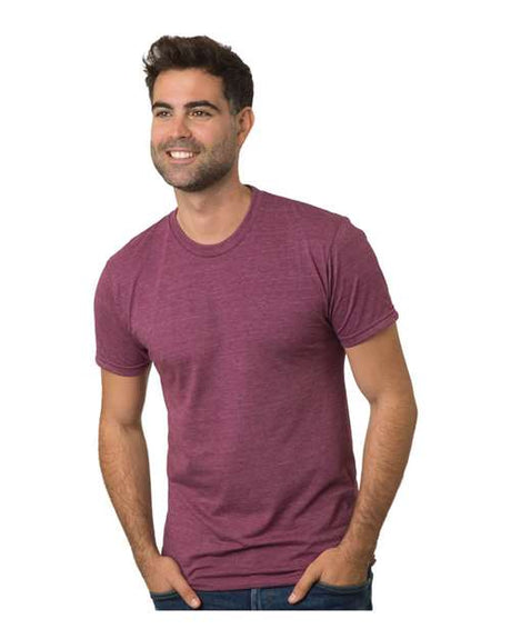 Bayside Unisex Triblend T-Shirt - Tri Maroon - Bayside 9570 Tri Maroon XS Short Sleeve T-Shirts