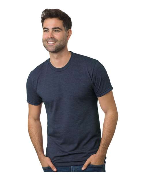 Bayside Unisex Triblend T-Shirt - Tri Navy - Bayside 9570 Tri Navy XS Short Sleeve T-Shirts