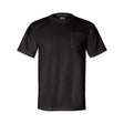 Bayside Unisex Union - Made Pocket T-Shirt - Bayside 3015 Black S Short Sleeve T-Shirts